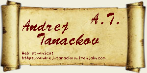 Andrej Tanackov vizit kartica